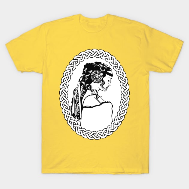 Space Queen Sketch (Meadow Picnic Version) T-Shirt by fashionsforfans